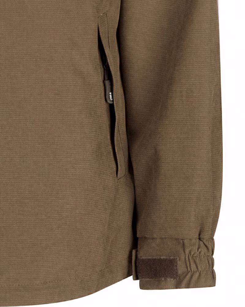 Hoggs of Fife Struther Ladies Smock Field Jacket in Sage, cuff detail view