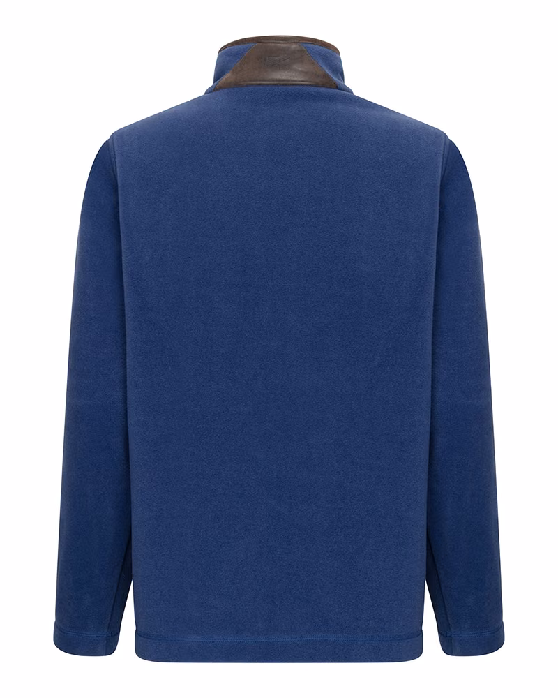 Hoggs of Fife Stenton Ladies 1/4 Zip Fleece in Nordic Blue, rear view