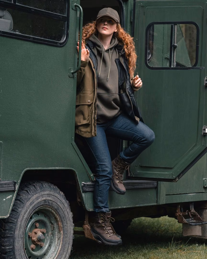 Hoggs Torness Ladies Trilaminate 3-in-1 Jacket in Olive, AW26 country lifestyle