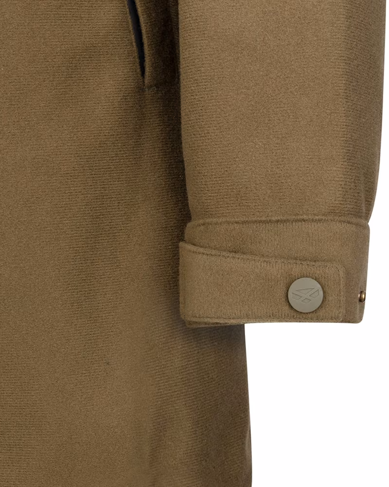 Hoggs of Fife Torness Ladies Trilaminate Smock in Olive, cuff detail view