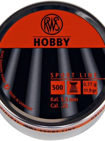 RWS Hobby Flathead .22 Pellets - Tin of 500