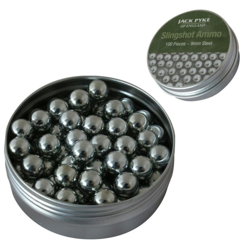 Jack Pyke 100 x Slingshot Catapult Ammo 9mm