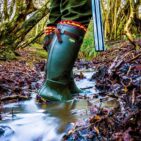 Arxus primo nord neoprene zip wellington boot dark olive