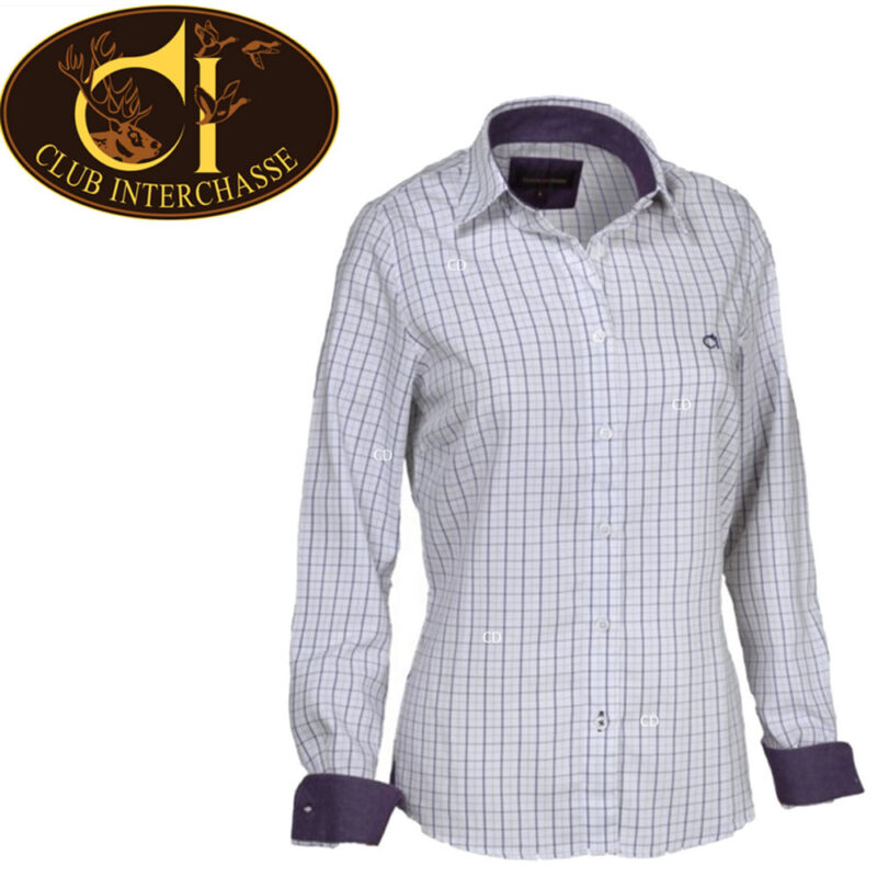 Club Interchasse Ladies Shirt Long Sleeve Nina -Purple Club Interchasse Ladies Shirt Long Sleeve Nina -Purple