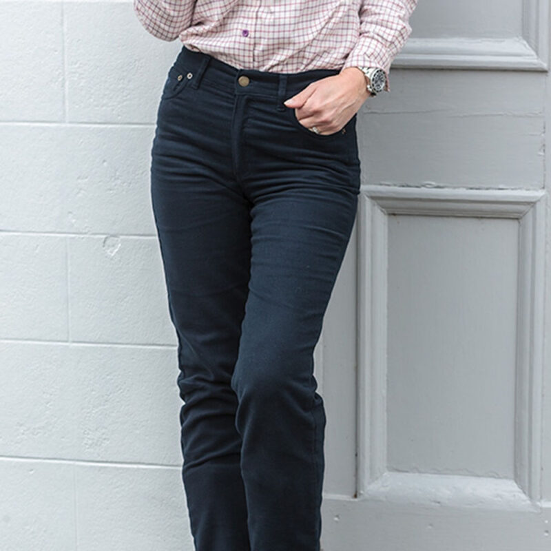 Ladies Straight Leg Stretch Moleskin Jeans Ladies Straight Leg Stretch Moleskin Jeans