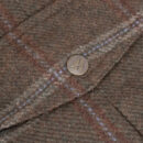 Musselburgh Ladies Tweed Field Coat close up details