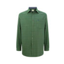 Shetland check shirt in green