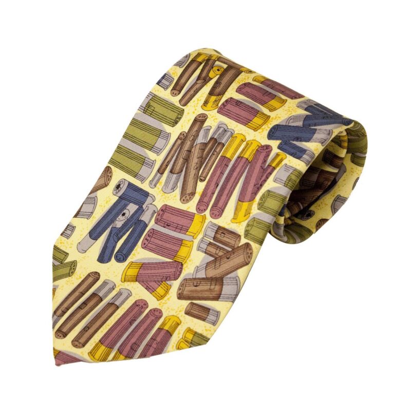 bisley-cartridges-100-silk-tie-shooting-and-hunting-handmade Bisley Silk Cartridge Tie