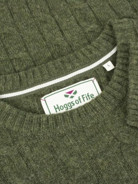 Hoggs of Fife Jedburgh Crew Neck Cable Pullover