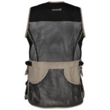percussion skeet vest black and beige back