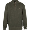 percussion sweater zipped khaki