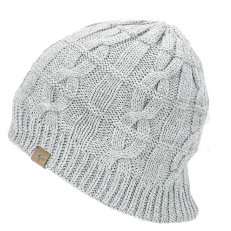 sealskinz_waterproof_cold_weather_cable_beanie_grey_marl_1_1 SealSkinz Waterproof Cable Knit Bobble Hat